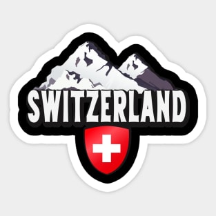Switzerland Home Mountains Swiss Sticker